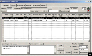 Leverancier transacties